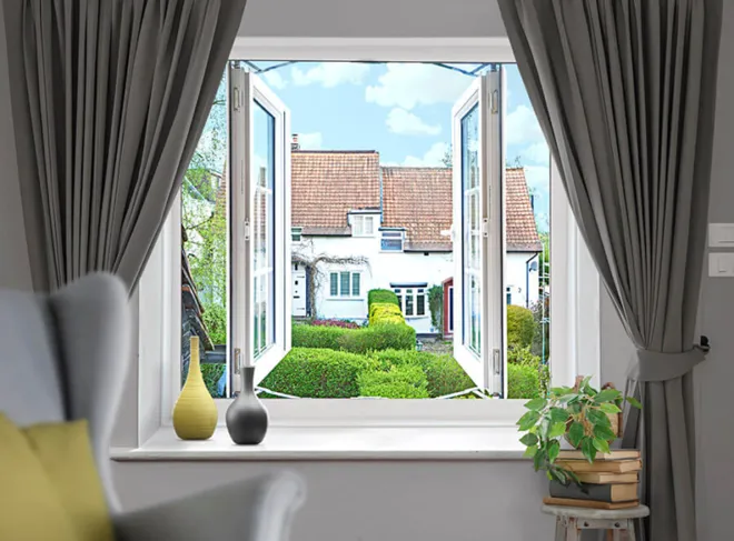 French Windows With Flying Mullion