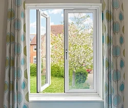 French Windows Left Open