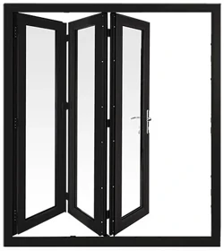 Black Bifold Door Lock Up Swatch