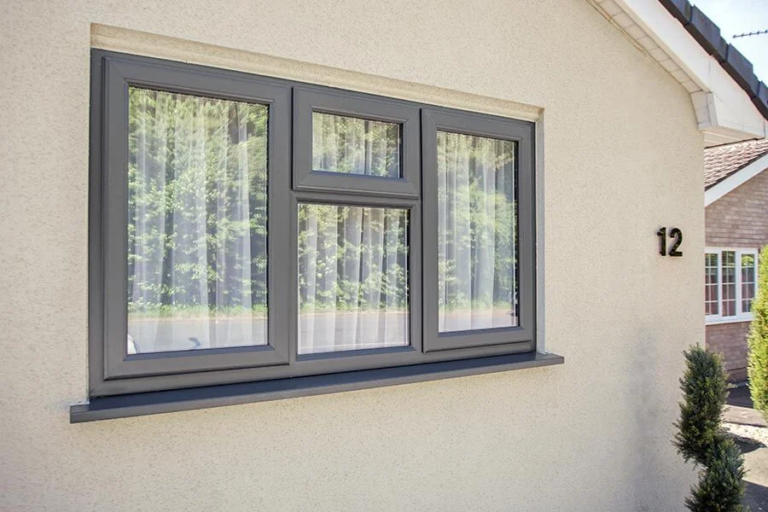 Window In Gray Grey Windows & Window Frames | Safestyle