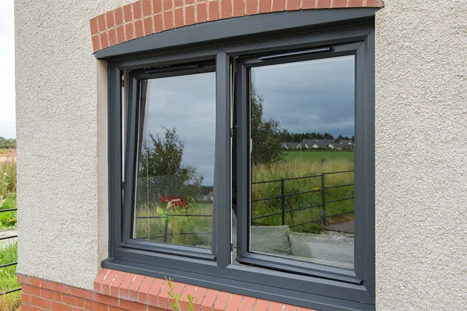 Anthracite Grey Upvc Tilt And Turn Window