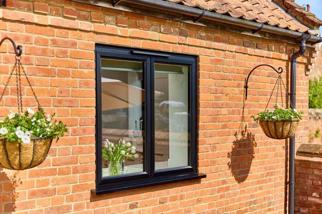 Black Aluminium Casement Window