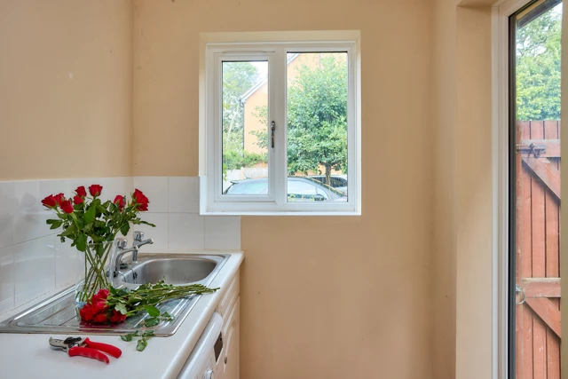 White Upvc Casement Window For Small Spaces